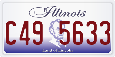 IL license plate C495633