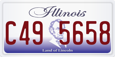 IL license plate C495658