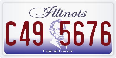 IL license plate C495676