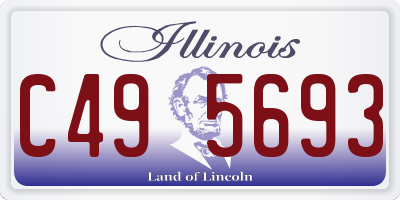 IL license plate C495693