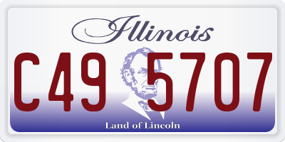 IL license plate C495707