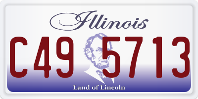 IL license plate C495713