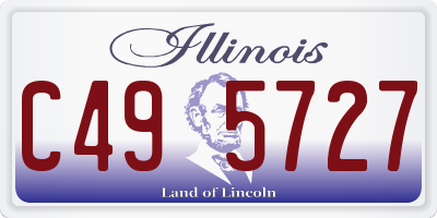 IL license plate C495727