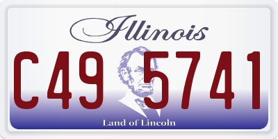 IL license plate C495741