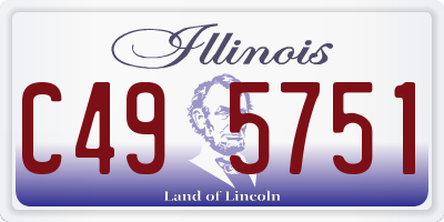 IL license plate C495751