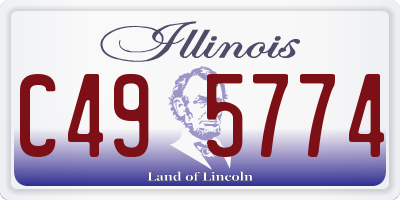 IL license plate C495774