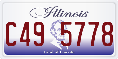 IL license plate C495778