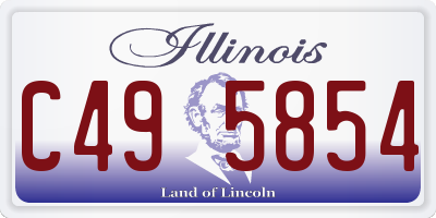 IL license plate C495854