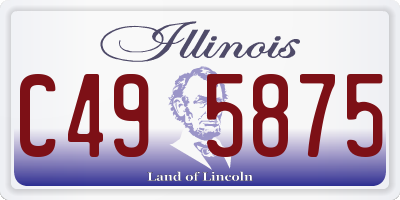 IL license plate C495875