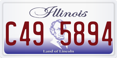 IL license plate C495894