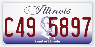 IL license plate C495897