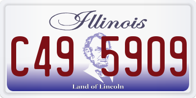IL license plate C495909