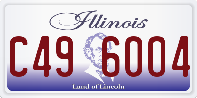 IL license plate C496004