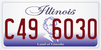 IL license plate C496030