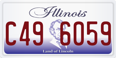 IL license plate C496059