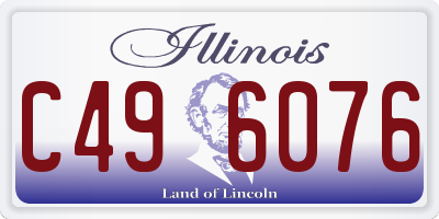 IL license plate C496076