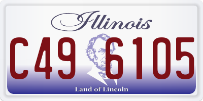 IL license plate C496105