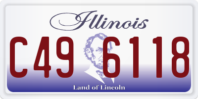IL license plate C496118