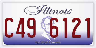 IL license plate C496121