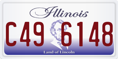 IL license plate C496148