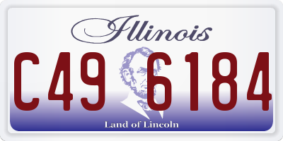 IL license plate C496184