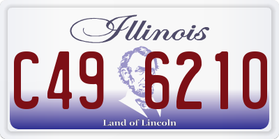 IL license plate C496210