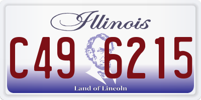 IL license plate C496215