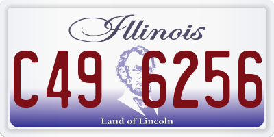 IL license plate C496256