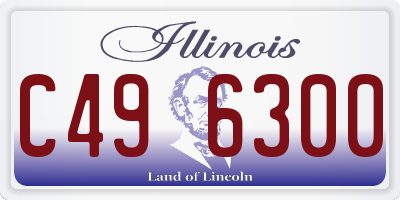 IL license plate C496300
