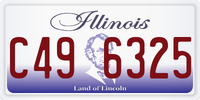 IL license plate C496325