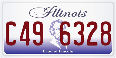 IL license plate C496328
