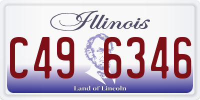IL license plate C496346