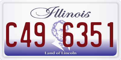 IL license plate C496351