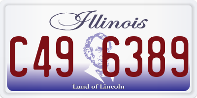 IL license plate C496389