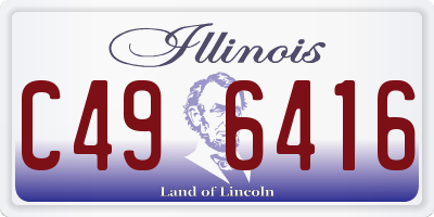 IL license plate C496416