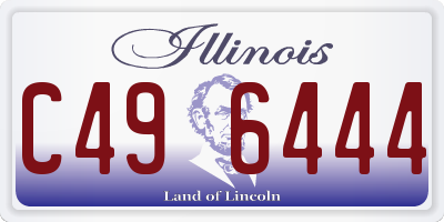 IL license plate C496444