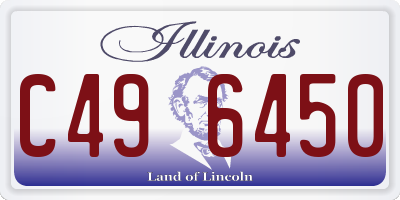 IL license plate C496450