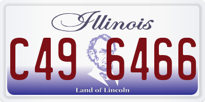 IL license plate C496466