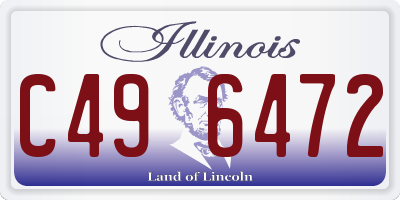 IL license plate C496472