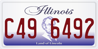 IL license plate C496492