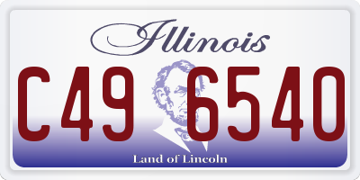 IL license plate C496540