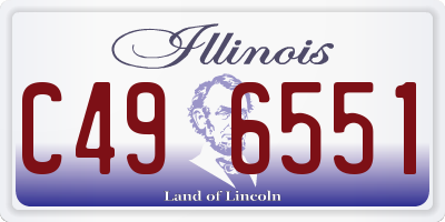 IL license plate C496551