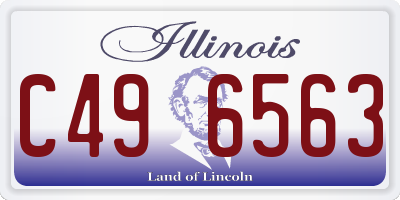 IL license plate C496563