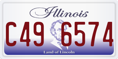 IL license plate C496574