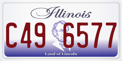 IL license plate C496577