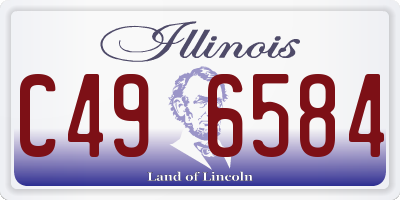 IL license plate C496584