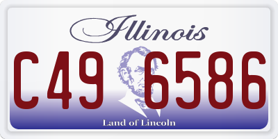 IL license plate C496586