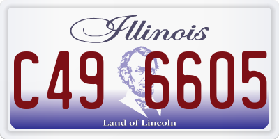IL license plate C496605