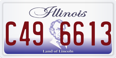 IL license plate C496613