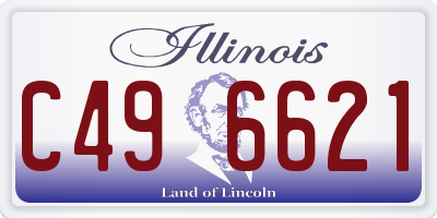 IL license plate C496621